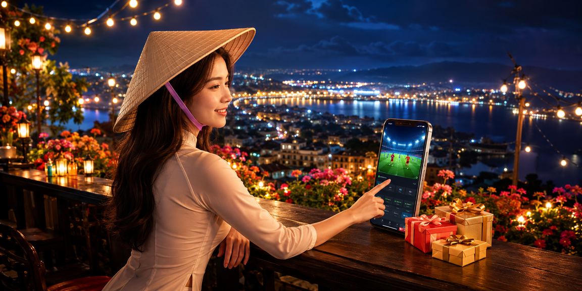 Người dùng tại Đà Lạt xem lịch thi đấu và kèo thể thao trên điện thoại di động