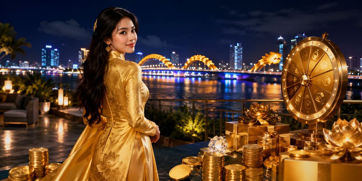 Người dùng Việt Nam trải nghiệm giải trí trực tuyến tại Đà Nẵng với trang phục áo dài truyền thống